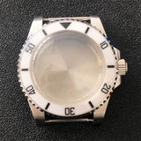 316L Stainless Steel Watch Case SUB Convex Sapphire Glass 40mm For NH35/NH36