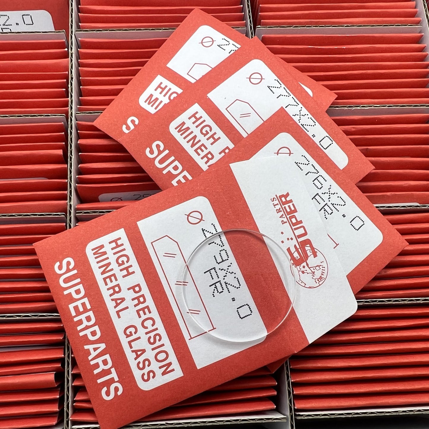 160 Stück 2.0mm Dicke Flache Runde Uhren Mineralglas Ersatz 24.1-40mm