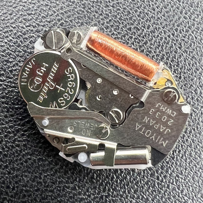 2 Stück Miyota 2033 Quarz Uhrwerk mit hohem Pinion H5 und Uhrenwelle