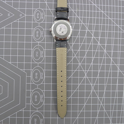 Beijing 31mm manual mechanical watch with silver case, double rhomb dial, showcasing classic Chinese craftsmanship.