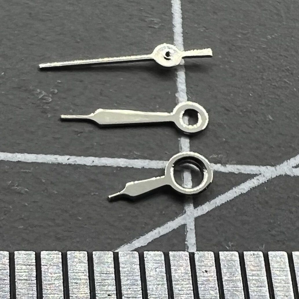 Jeu d'aiguilles de montre argentées pour mouvement Miyota 2035, longueurs 7 mm/6 mm/5 mm, n° 1236