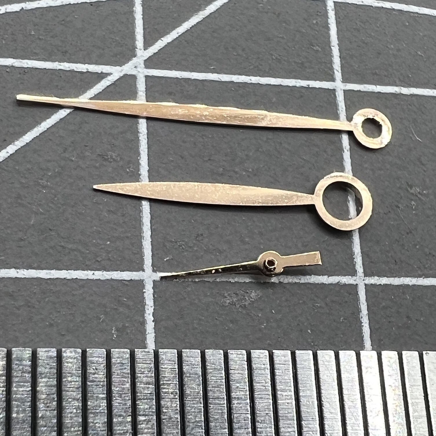 NO Lume watch hands designed for ST3600/ST3620 and ETA6497/6498 movements, precision fit.