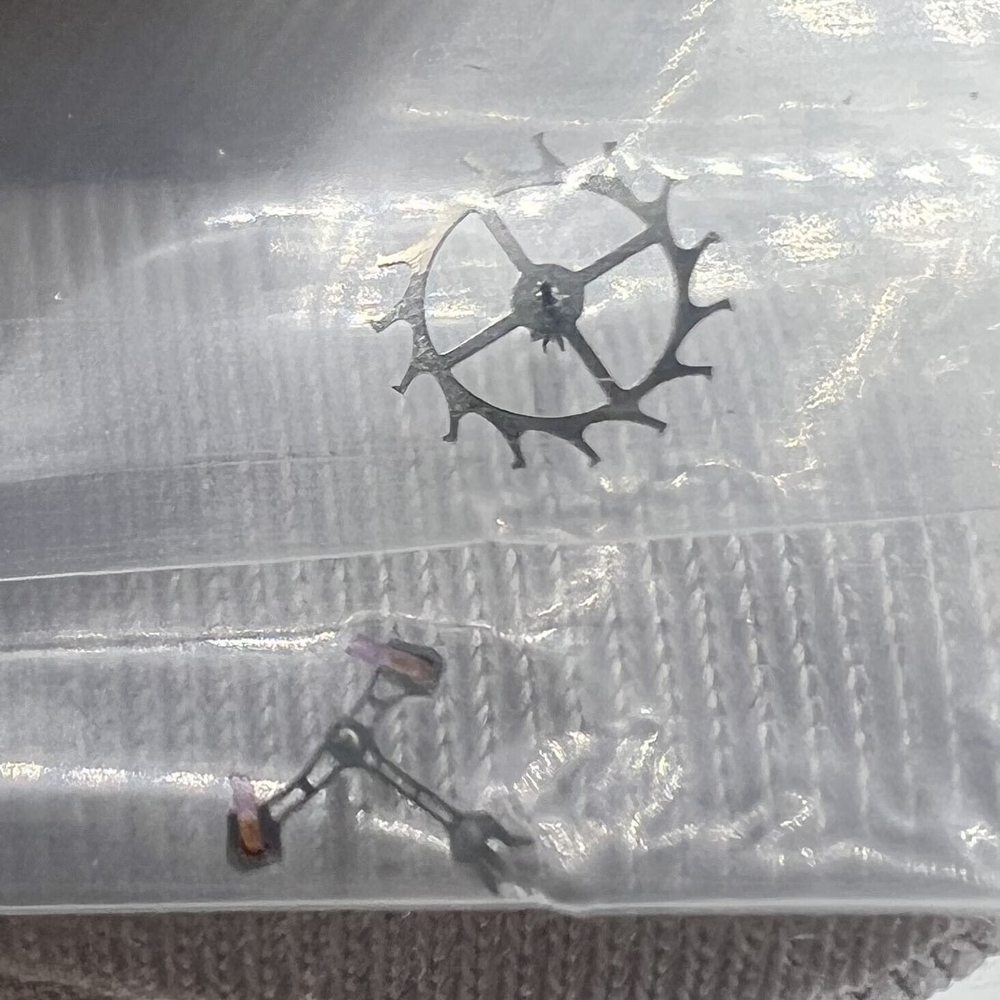 Pallet fork and escape wheel set for NH35 NH36 watch movement, precision parts by Generic.