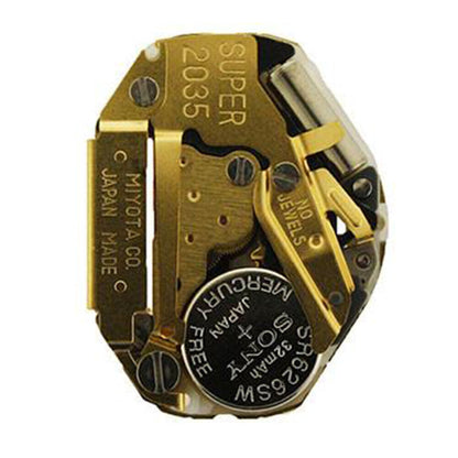 Miyota Super 2035 Golden Japan Quartz Movement