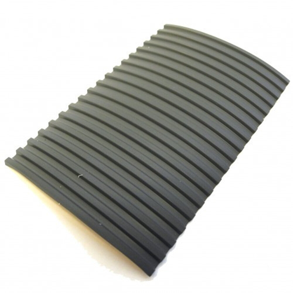 Bergeon 5965-D Swiss-made bench mat with grooved surface for secure watch repair workspace.