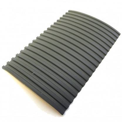 Bergeon 5965-D Swiss-made bench mat with grooved surface for secure watch repair workspace.