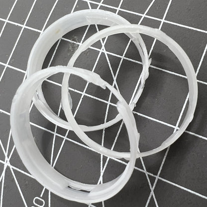 1. 24mm watch case spacer ring for Miyota 2105 movement, secure fitting accessory.  