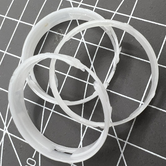 1. 24mm watch case spacer ring for Miyota 2105 movement, secure fitting accessory.  