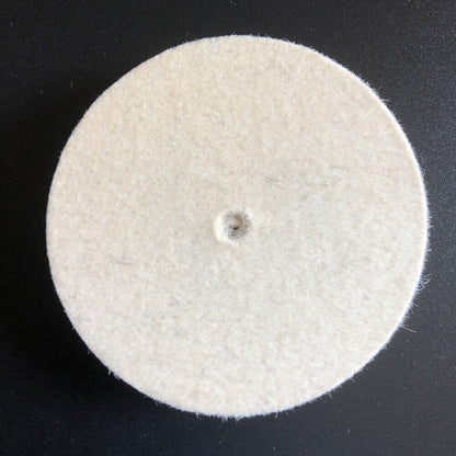 Bergeon 1207 white felt polishing wheels for watch accessories, perfect for precise cleaning and finishing tasks.