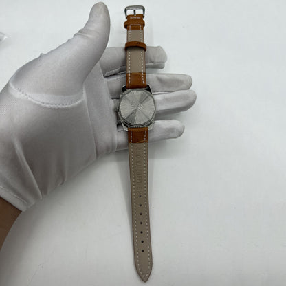 Shiyou 32mm grey manual mechanical watch with 17 jewels and single date, elegant style for daily wear.