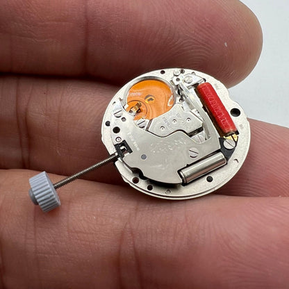 Ronda 788 Quartz watch movement with date at 6, moon phase, 3 hands, Swiss precision by Ronda