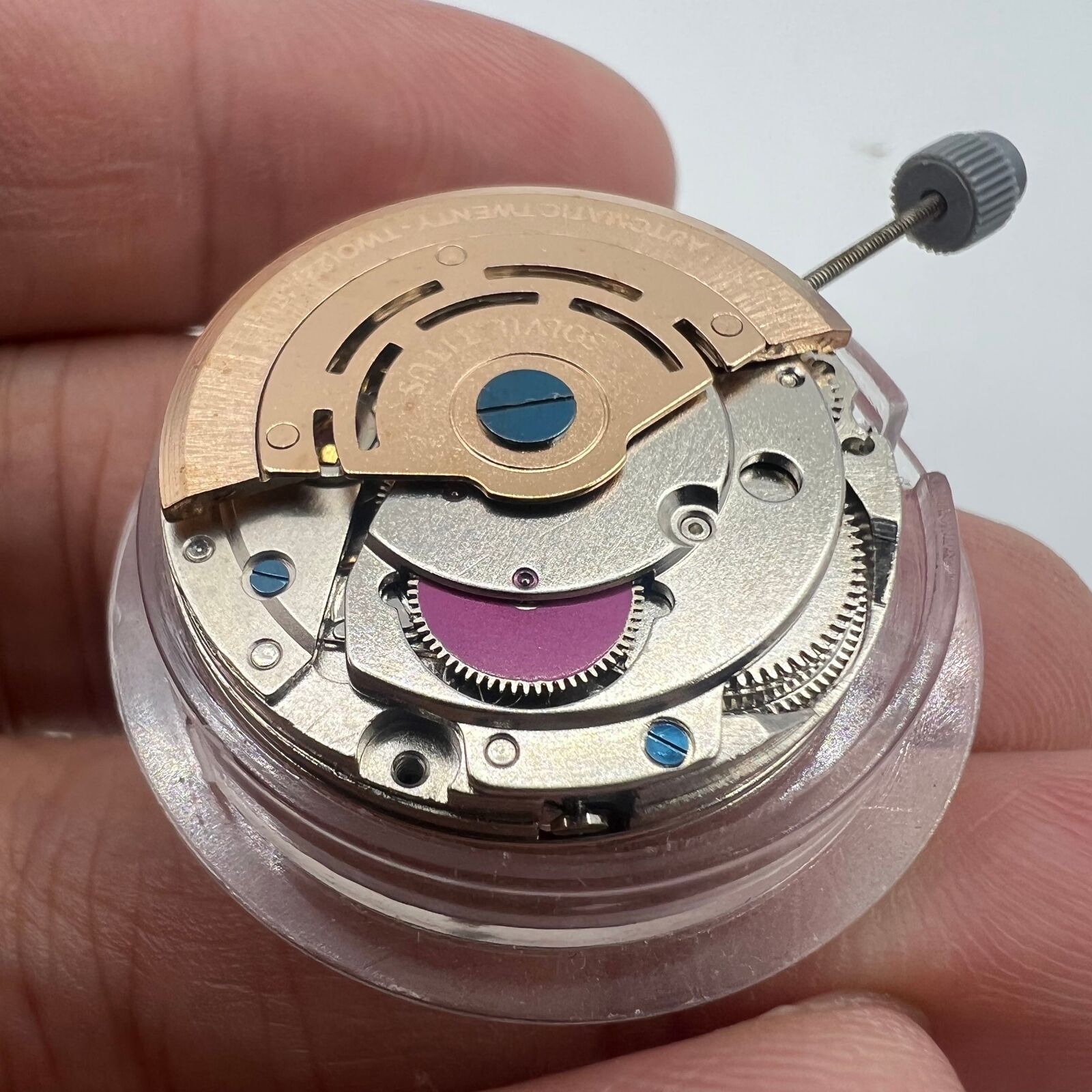 Mingzhu Silver automatic watch movement with 6 hands and small second, quality Chinese craftsmanship