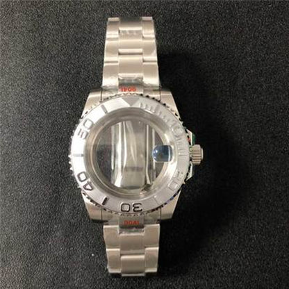 22 Colors 40MM Sapphire Glass Watch Case Transparent Bottom+Strap for NH35/NH36