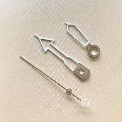 Green luminous hollow watch hands set for NH35 NH36 movement, boosting visibility and style.