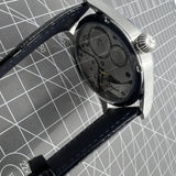 42mm Men Watch Manual Chain Up Seagull ST3600 Mechanical Movement White Dial