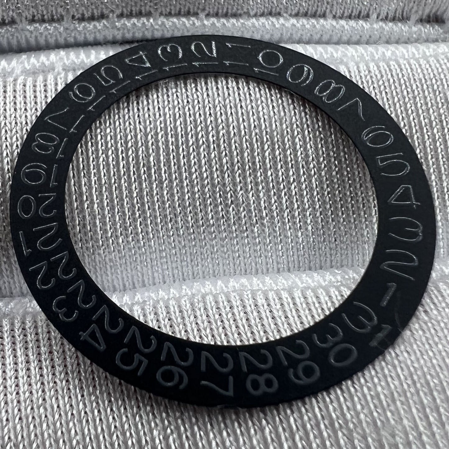 Grey date wheel with black background for NH35 NH36 watch movements, compatible precision part