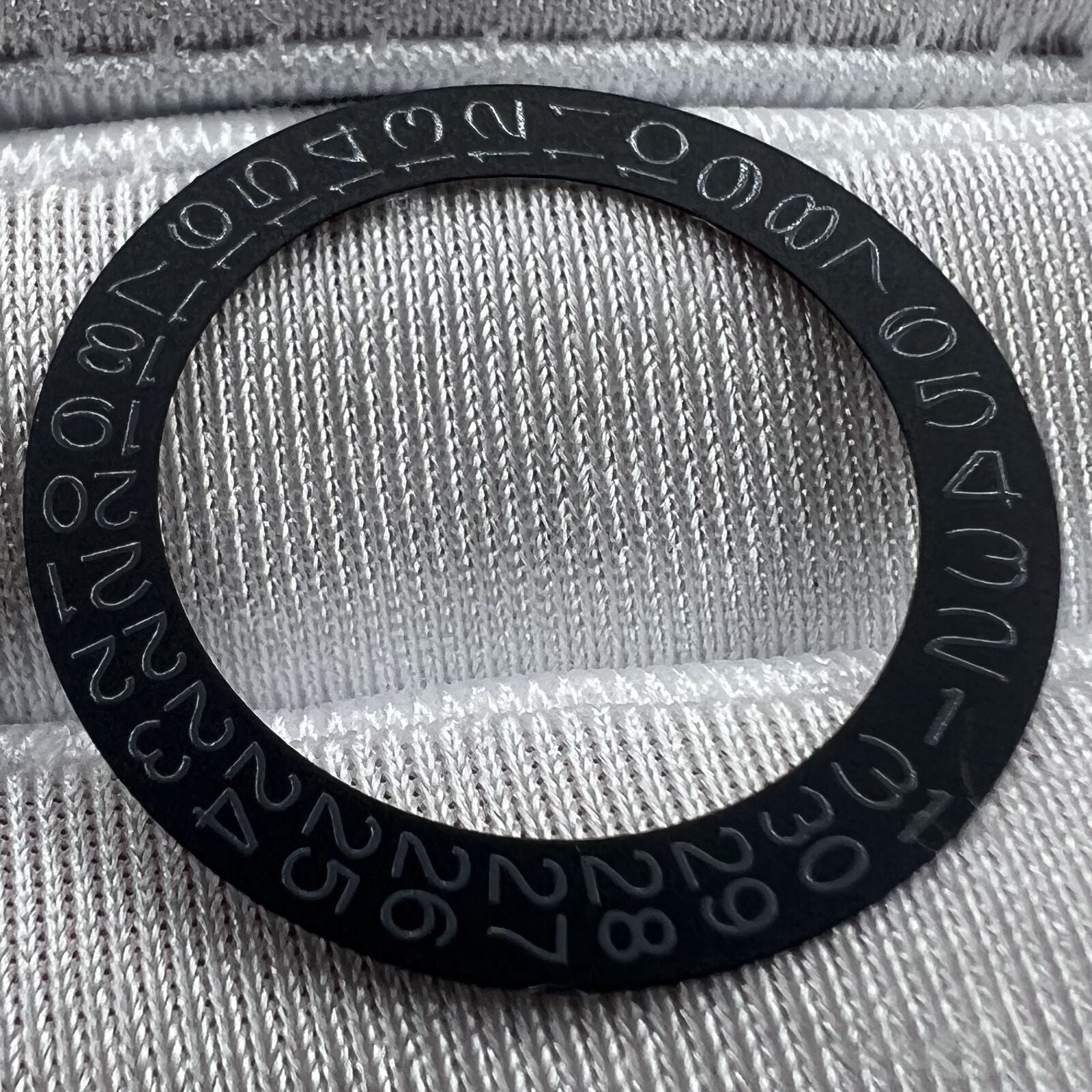 Grey date wheel with black background for NH35 NH36 watch movements, compatible precision part