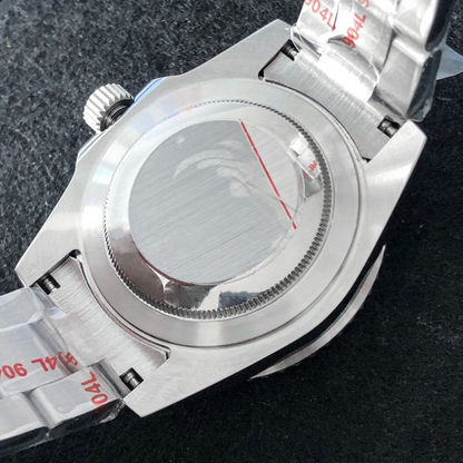 Montre 40 mm, boîtier en verre saphir, bracelet en acier 316L, compatible avec la NH35 japonaise 
