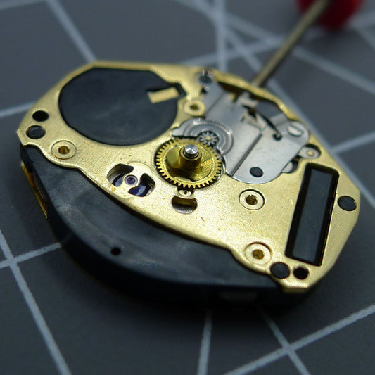 Swiss Made ETA 902.002 quartz watch movement with 2 hands, precise timekeeping by ETA brand.