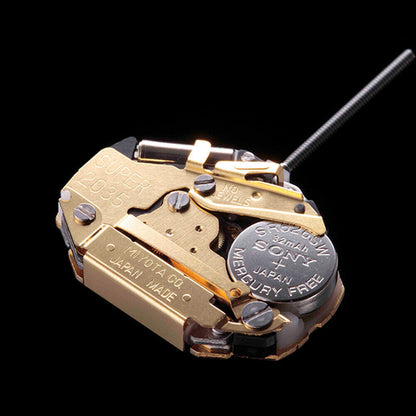 Miyota Citizen SUPER 2035 quartz watch movement showcasing precision and long-lasting durability.