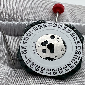 Japan Miyota 2317 2117 Quartz Movement Silver Watch Repair Part Date At 3/6