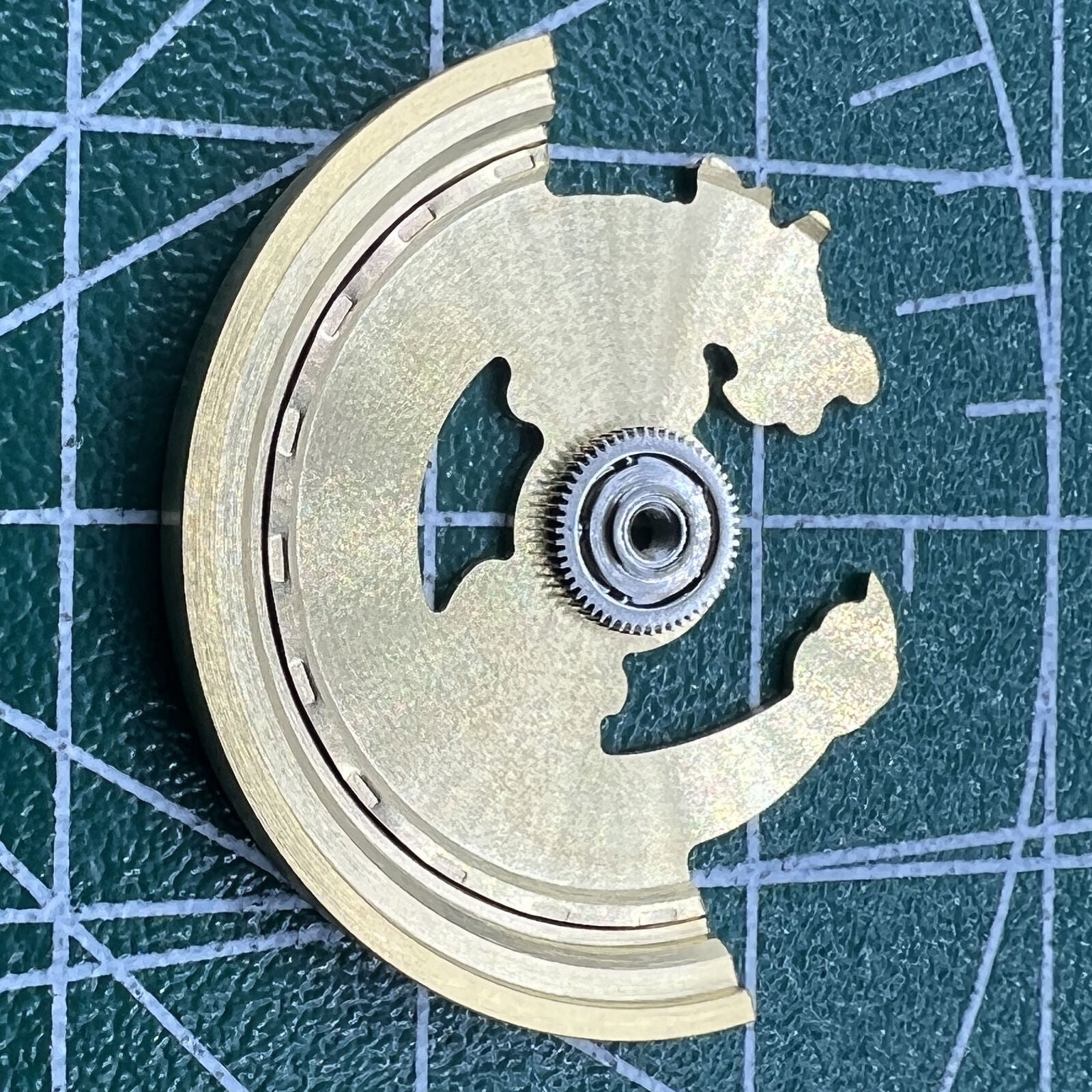 Golden Dragon engraved rotor for NH35 NH36 watch movement, enhancing style and performance by NH brand.