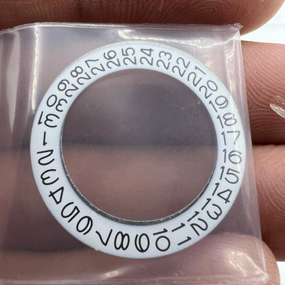 White date disk wheel for NH35 NH36 watch movement, precision fit with date window at 3 o'clock, brand-quality part.