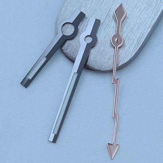 Black trim rose gold lightning second hand for NH35 NH36 7S26 7S36 watch movements