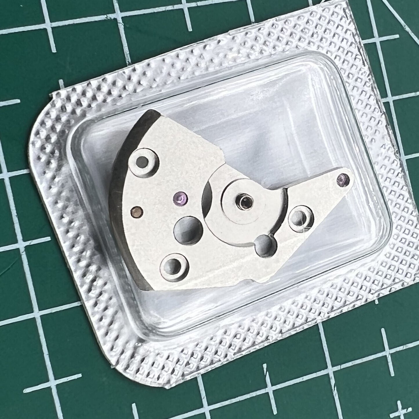 Swiss Made Original automatic main wheel bridge for ETA7750 Calibre 1142 watch movement replacement.