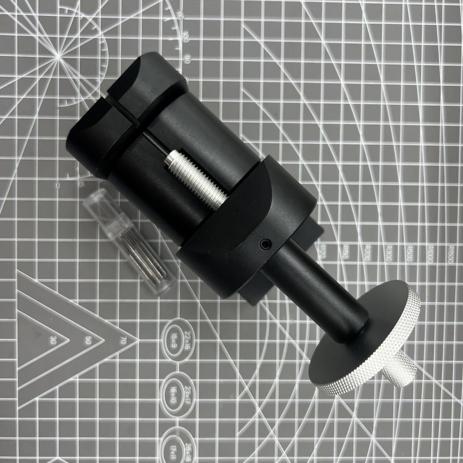 Adjustable watch strap link pin remover tool for bracelet chains for precise link adjustment.