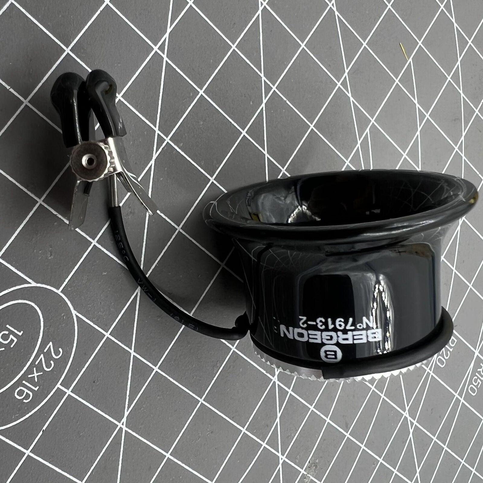 Swiss Bergeon precision eyeglass clip-on magnifier for detailed watch repair tasks