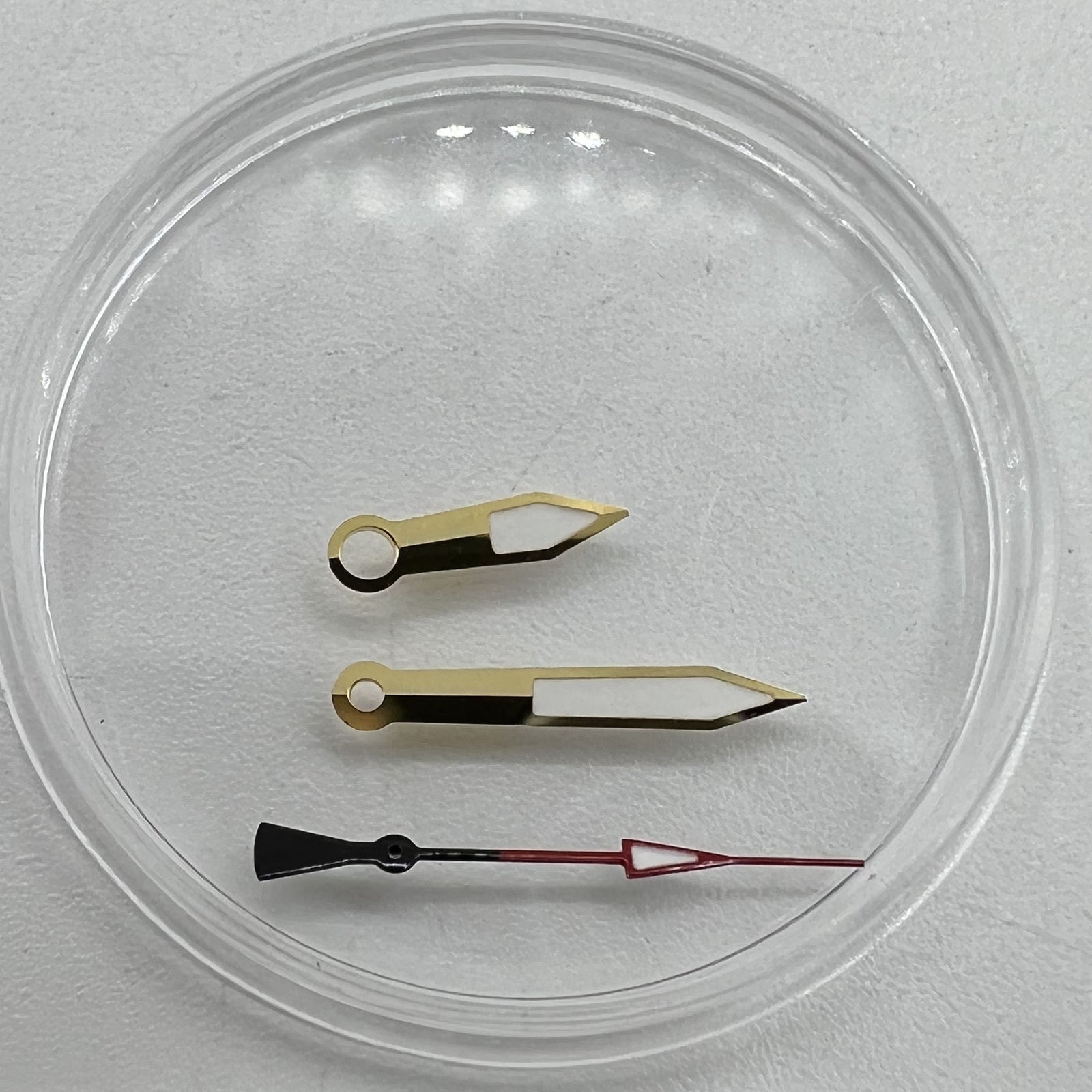 Golden green luminous watch hands for NH35A/NH36A movement, 7.5x12x12.5mm