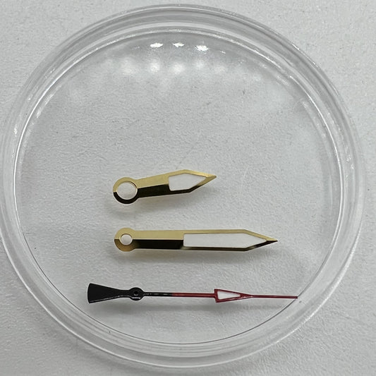 Golden green luminous watch hands for NH35A/NH36A movement, 7.5x12x12.5mm