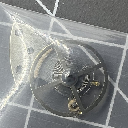 Complete balance wheel with splint for Mingzhu 2813 8205 watch movement, precision repair part by Mingzhu.