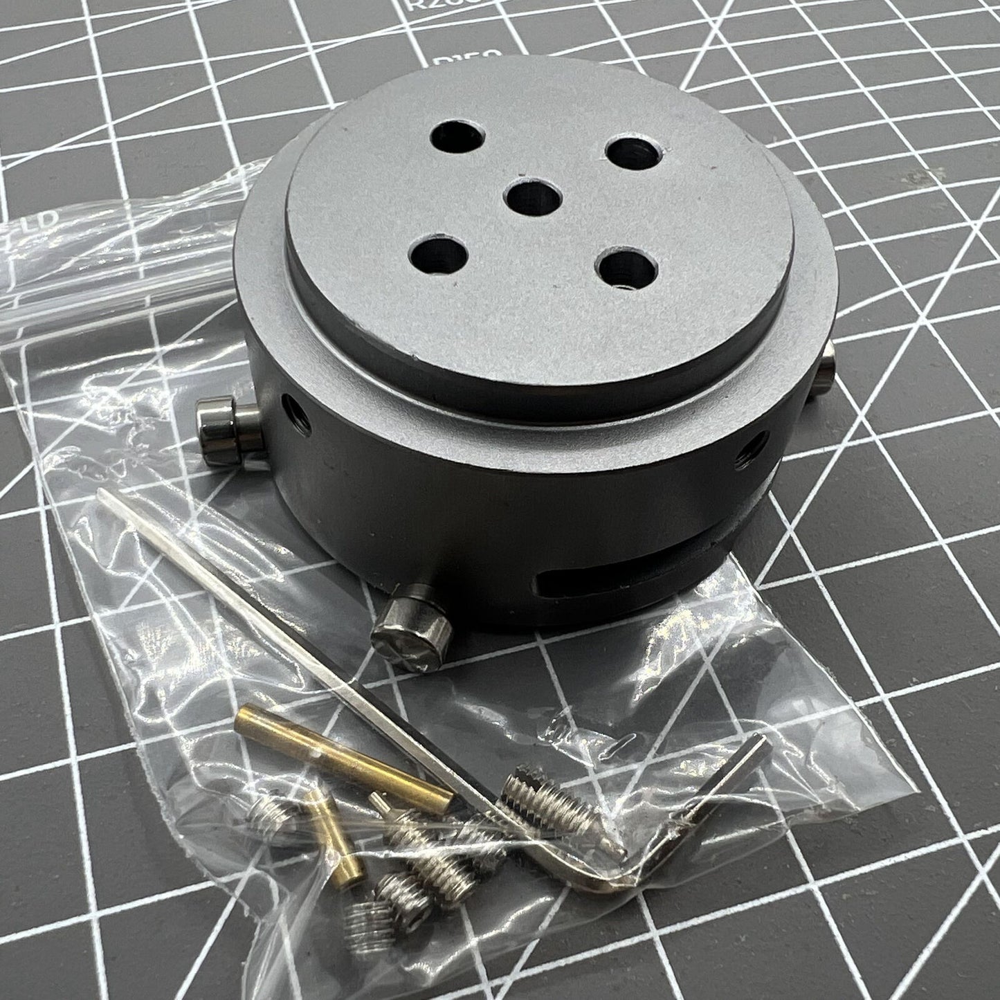 7750-53 standard watch movement holder securely fitting ETA 7750 for precise repairs and assembly.