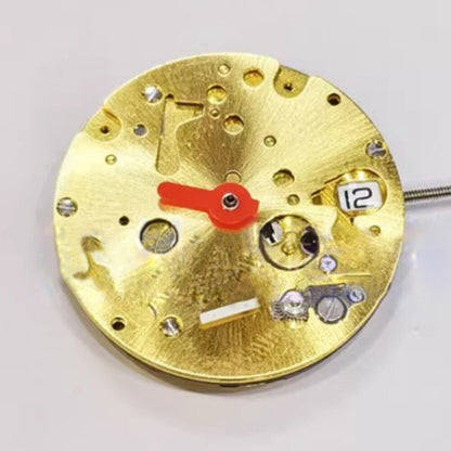 Swiss Part Golden ISA 9232 quartz watch movement with 3 hands and small second hand at 6 o'clock for watch accessories.