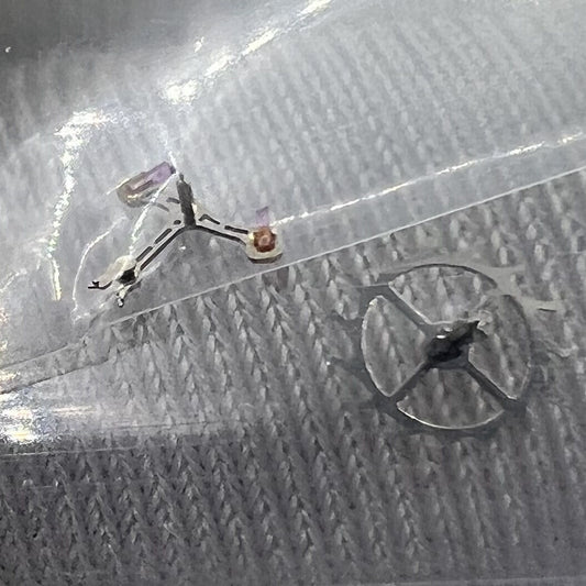 Pallet fork and escape wheel set for NH35 NH36 watch movement, compatible generic parts.