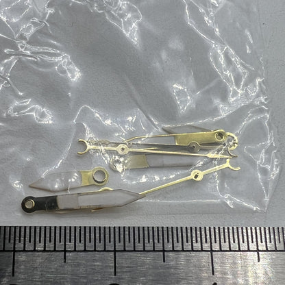 Aiguilles de montre 12 mm, garniture dorée, luminescentes vertes, pour mouvement à quartz Hattori Epson PC32