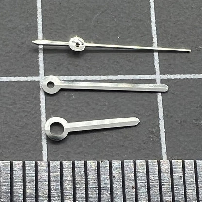 Aiguilles de montre rondes argentées de 10 mm pour mouvement à quartz Miyota 7T35