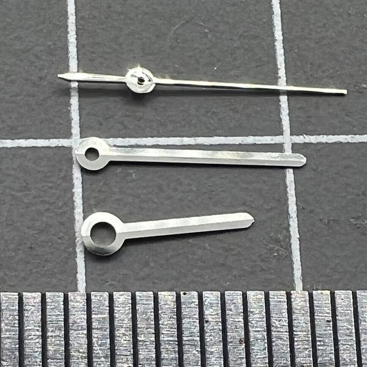Aiguilles de montre rondes argentées de 10 mm pour mouvement à quartz Miyota 7T35