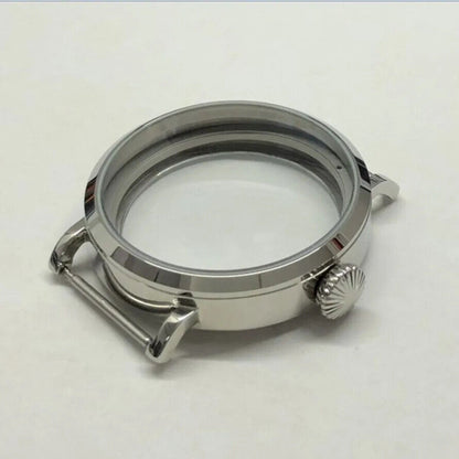 46mm 316L stainless steel watch case, compatible with ETA6497/6498 and ST3600/3621 movements.