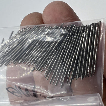 Set of 10 generic watch winding stems for GM00 GM10 movements, precise fit for repairs and replacements.
