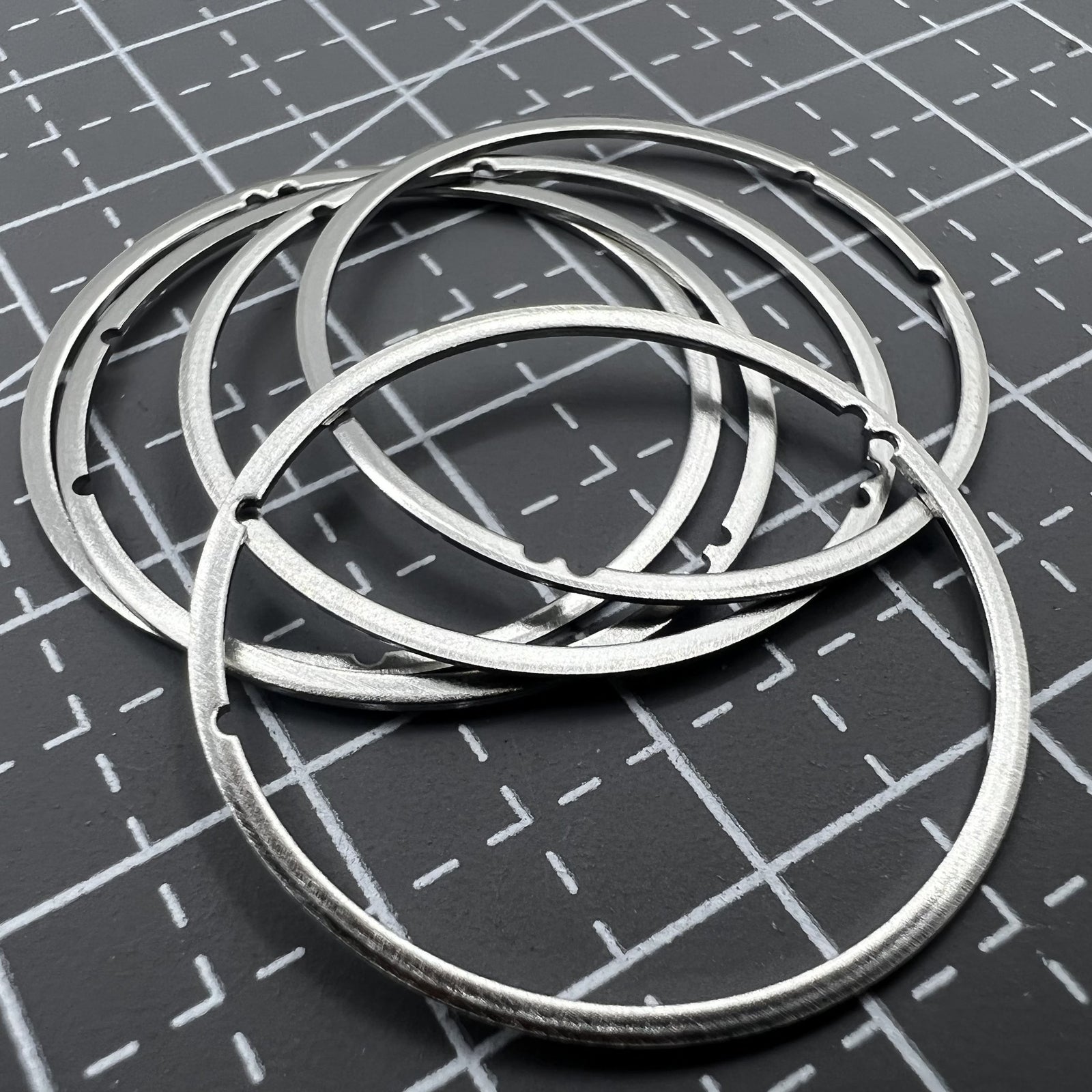 Generic spacer ring for Miyota 8200 series watch movement, enhancing calendar ring alignment.