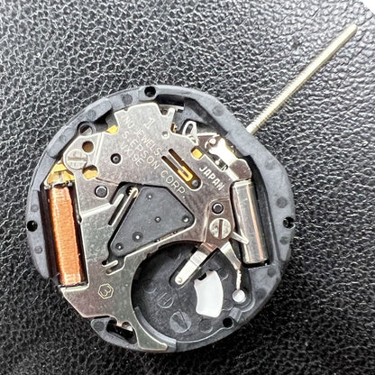 Hattori Epson VX19E quartz movement showing date display at 6 o'clock for watch repair accessories.