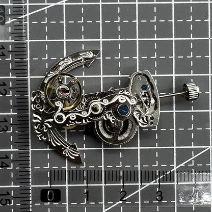 Automatisches Mechanisches Uhrwerk mit Barförmigem Blankem Unruhrad