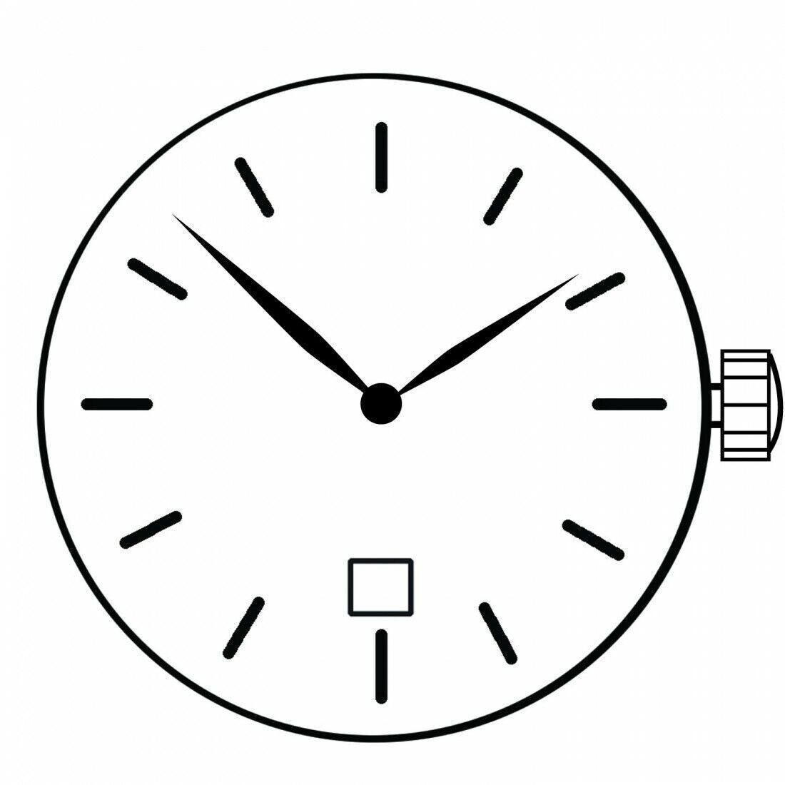 Miyota 9T15 Japan Quartz Movement Date at 6