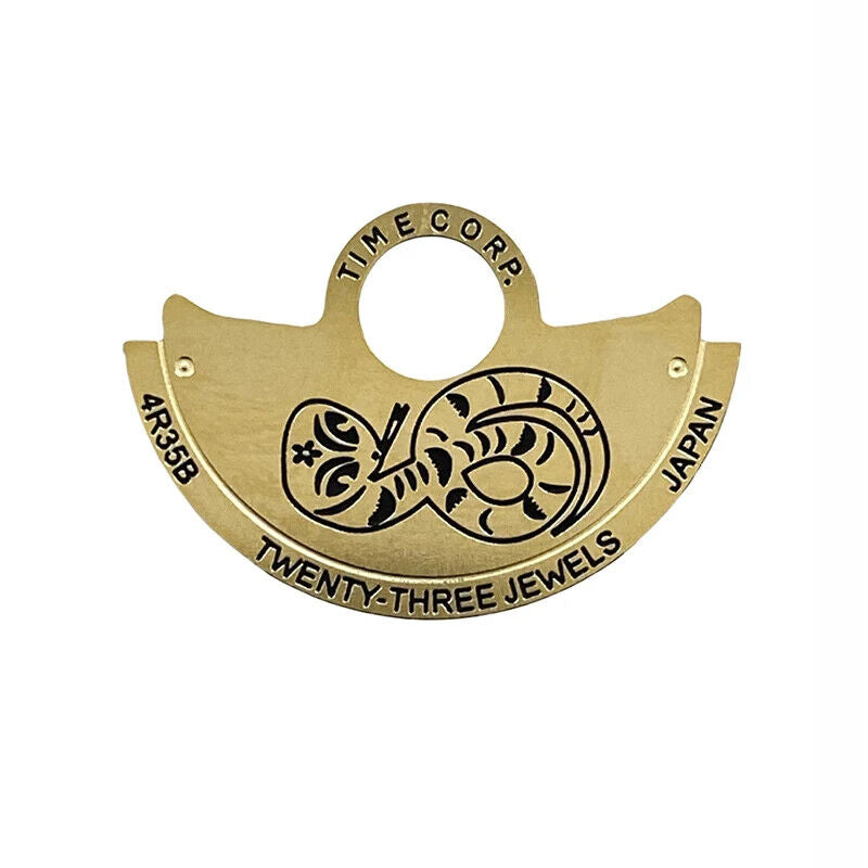 Zodiac Golden Rotor overlay for NH35 NH36 automatic movement, enhancing watch performance and style.