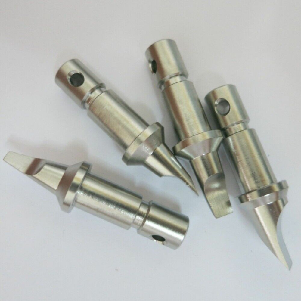 Set of 4 steel spare blades for 07115 Snap Back watch case opener, durable and precise.