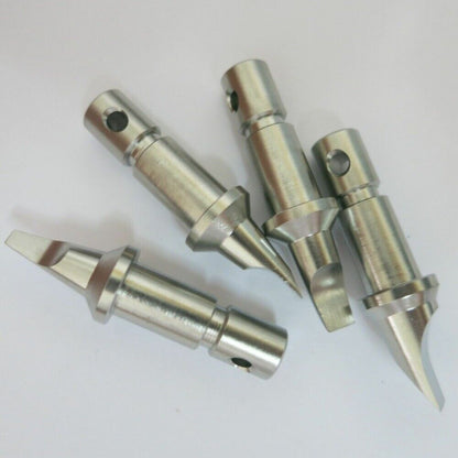 Set of 4 steel spare blades for 07115 Snap Back watch case opener, durable and precise.