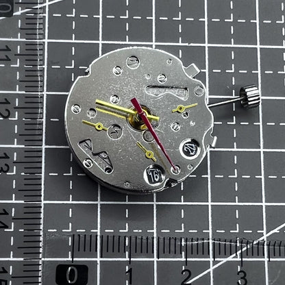 Seagull ST16 mechanische Herrenuhr mit schwarzem Zifferblatt, Datum bei 6 Uhr, 7 Zeigern und Kalenderfunktion.